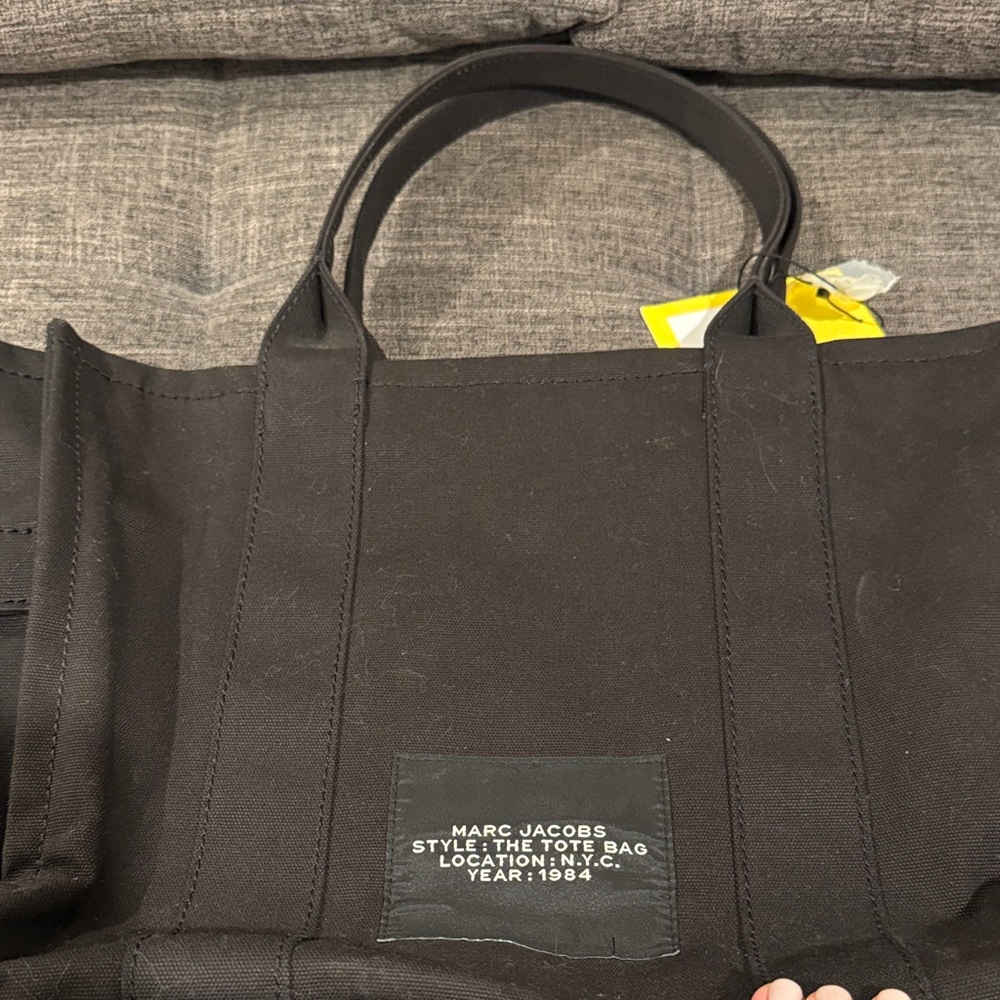 Marc Jacobs Black Canvas Tote - Picture 4 of 5